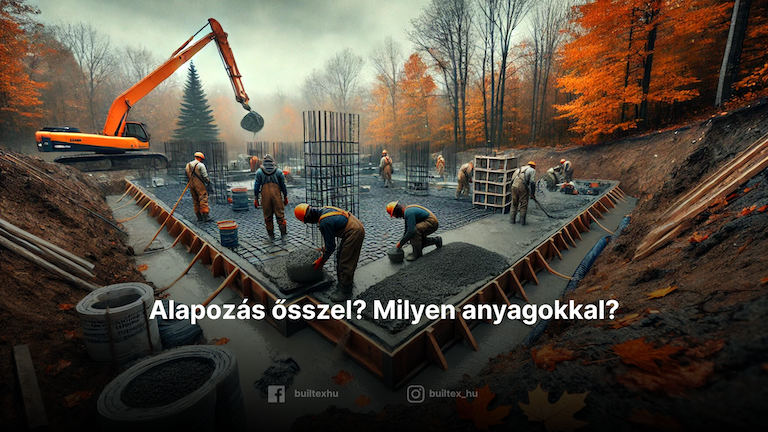 Alapozás ősszel? Milyen anyagokkal?